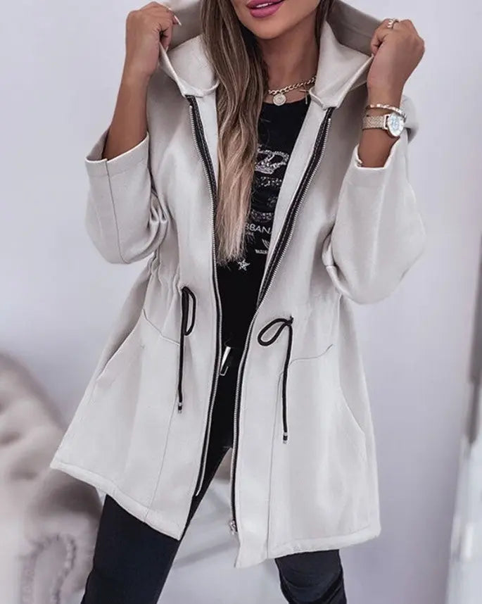 Moda Casual Cappotto con cappuccio Abbigliamento femminile VAleG