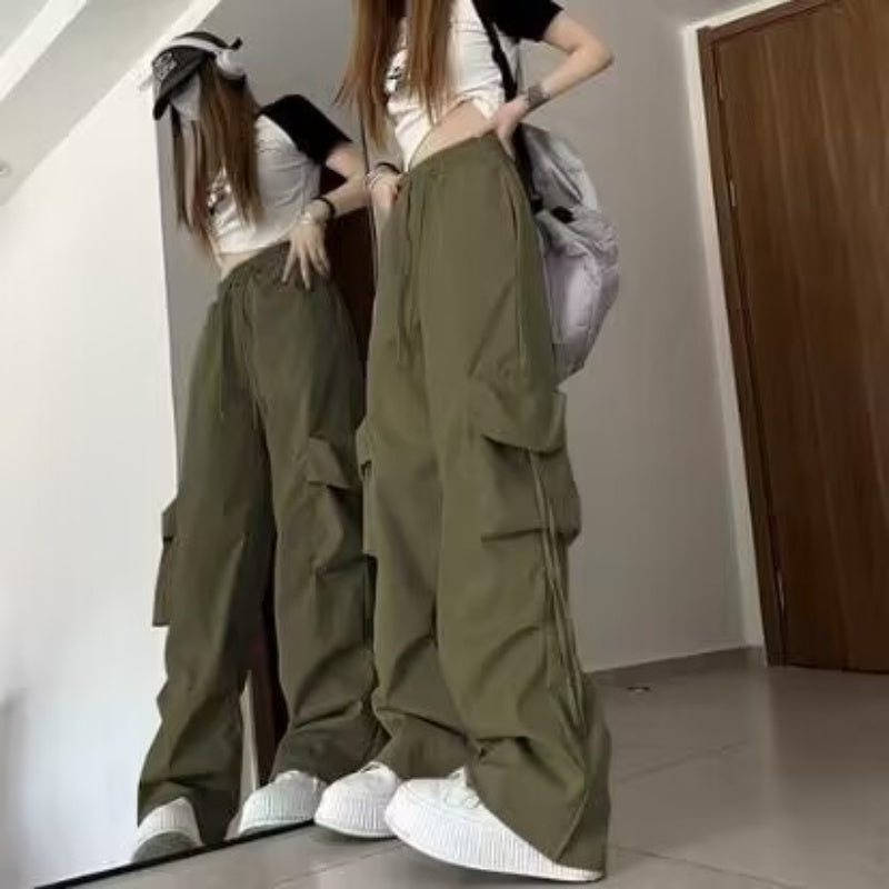 Pantaloni casual a gamba larga