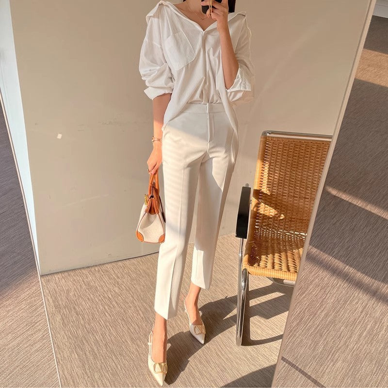 Pantaloni  a vita alta Casual