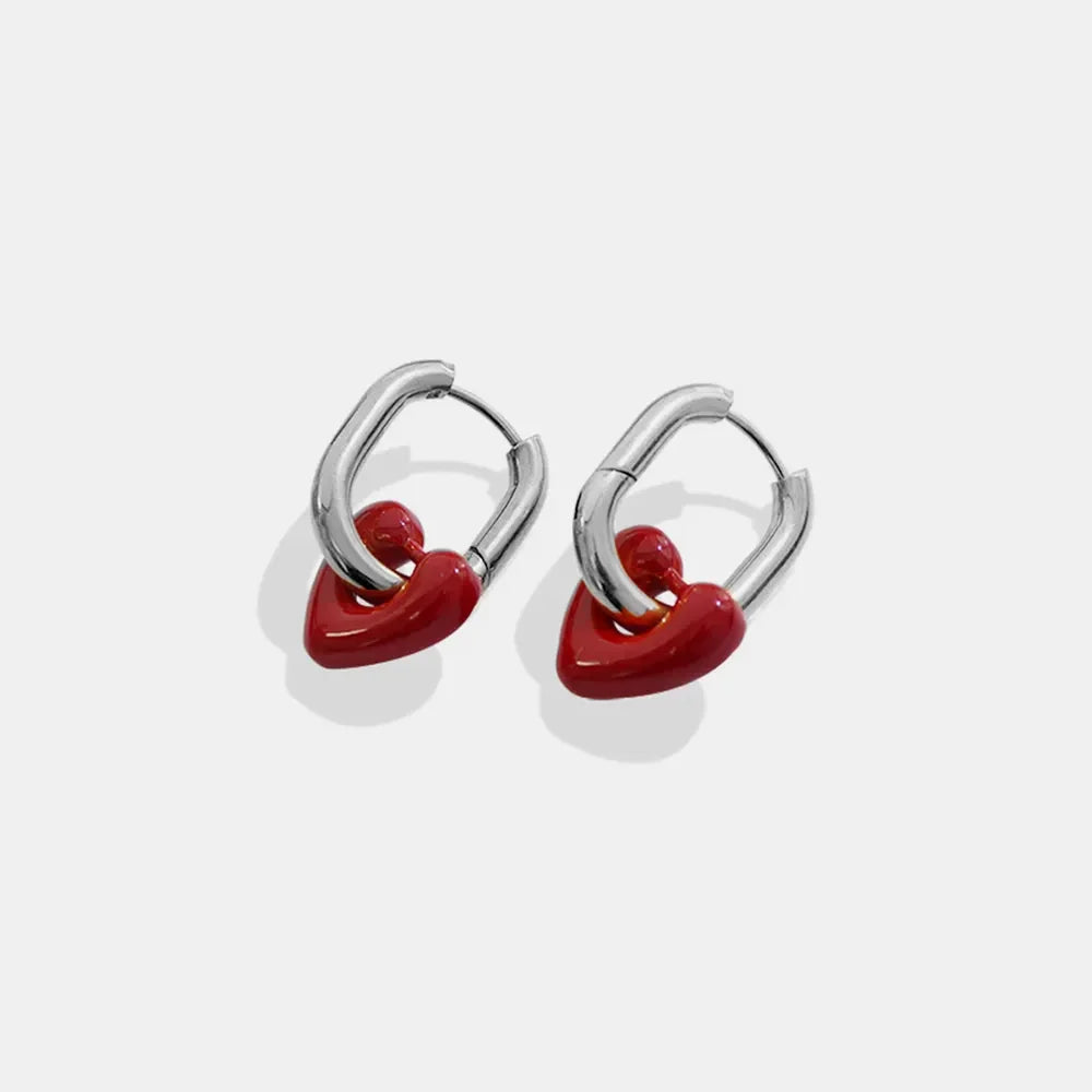 Heart Titanium Steel Earrings - VAleG