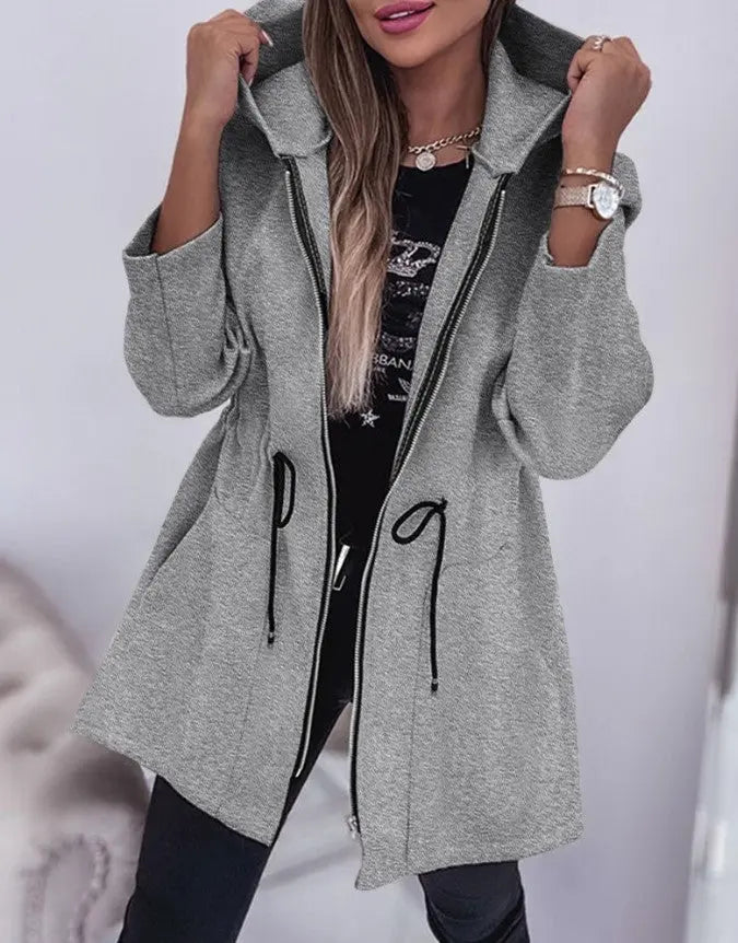 Moda Casual Cappotto con cappuccio Abbigliamento femminile VAleG