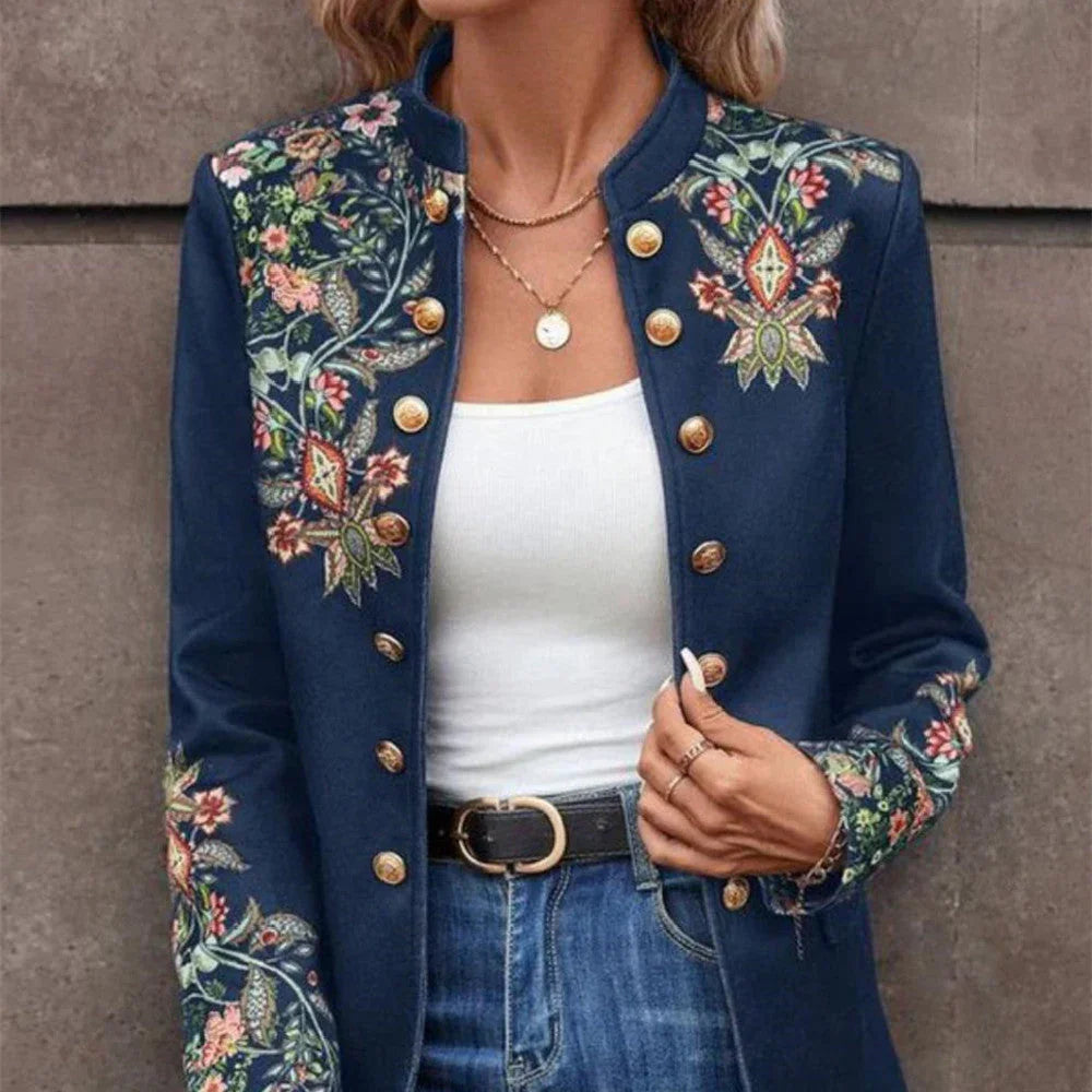 Printed Small Suit Jacket Women's Cross - VAleG