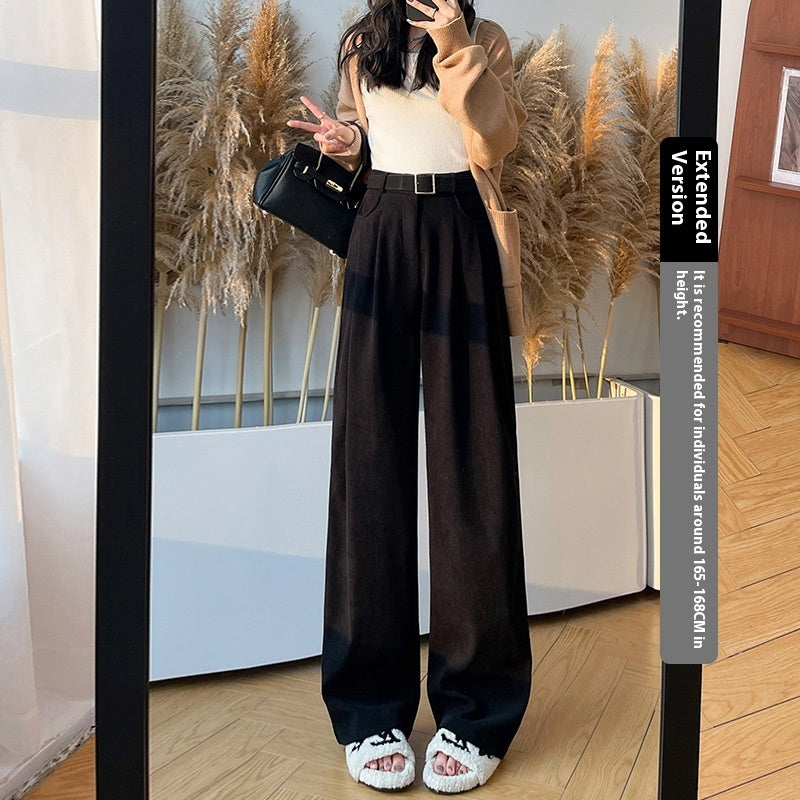 Pantaloni a gamba larga a vita alta  casual
