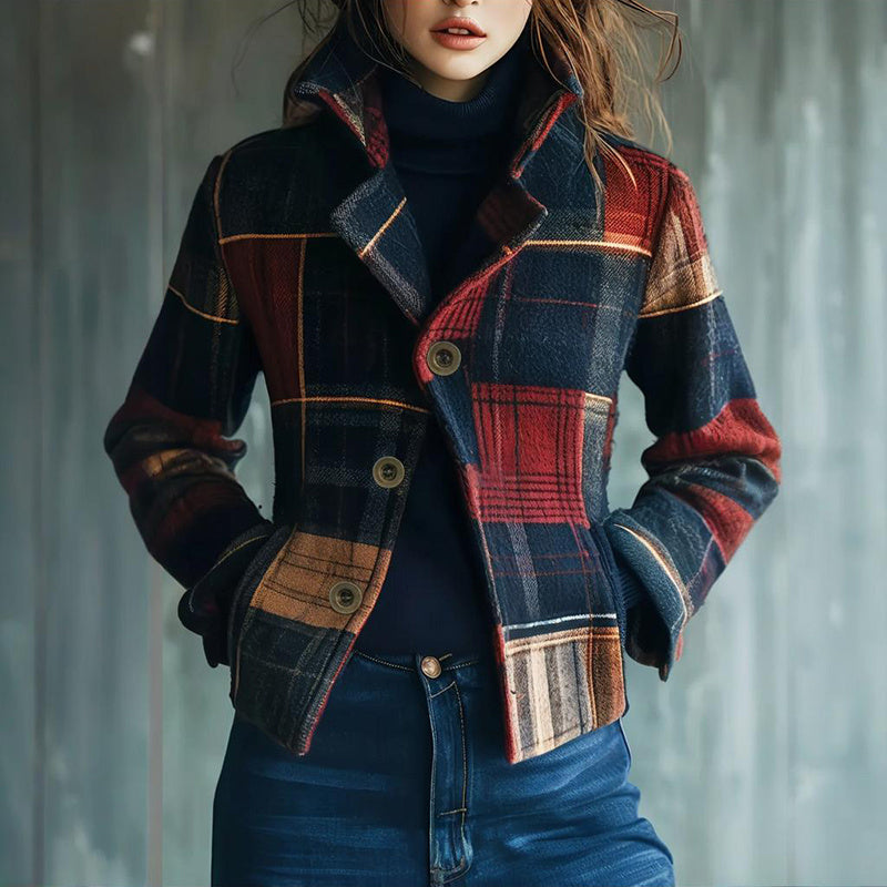Giacca sartoriale donna autunno/inverno, stile casual chic.