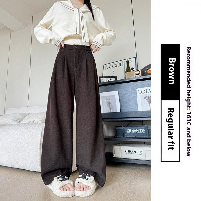 Pantaloni a gamba larga a vita alta  casual