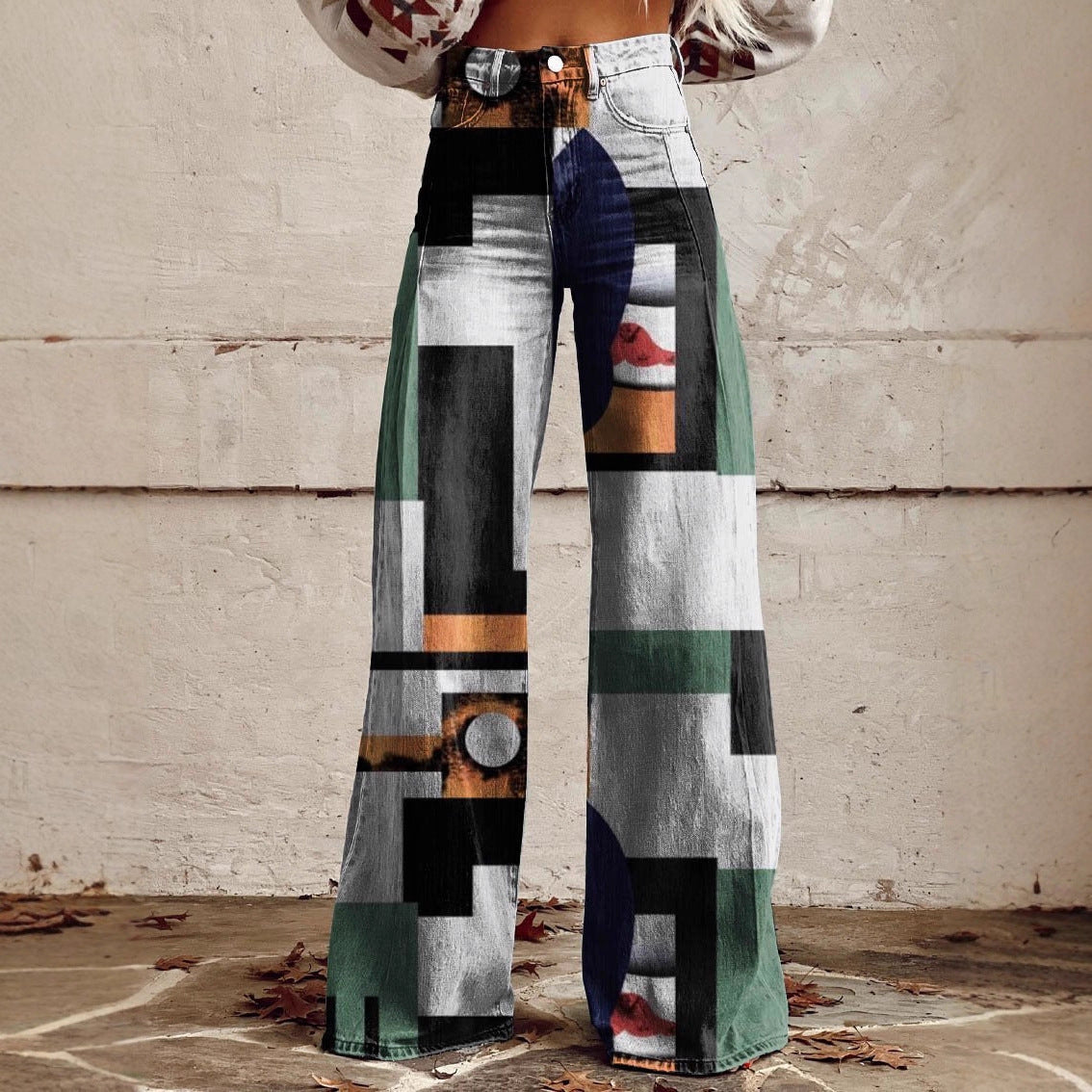 Pantaloni in DENIM - decorati -