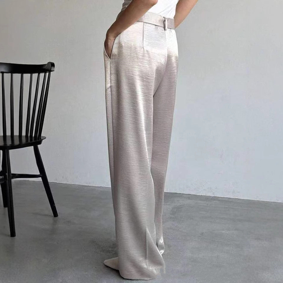 Pantaloni da donna di alta qualità gamba larga