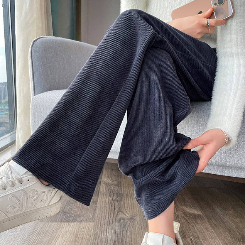 Pantaloni della tuta casual dritti con mop cadente