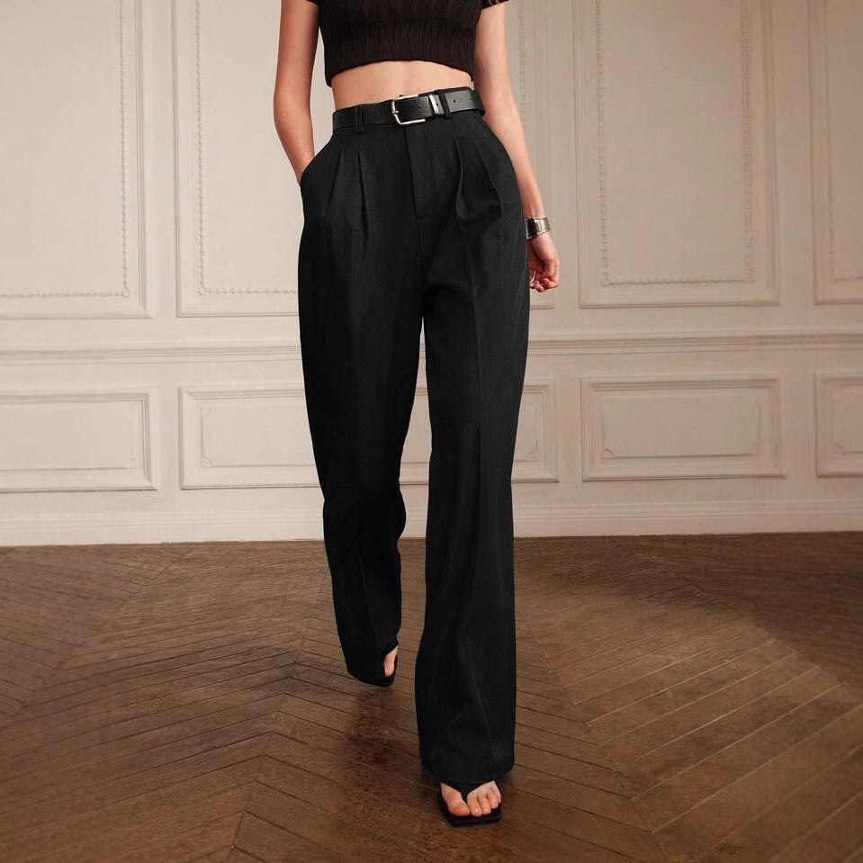Pantaloni a gamba larga dritti