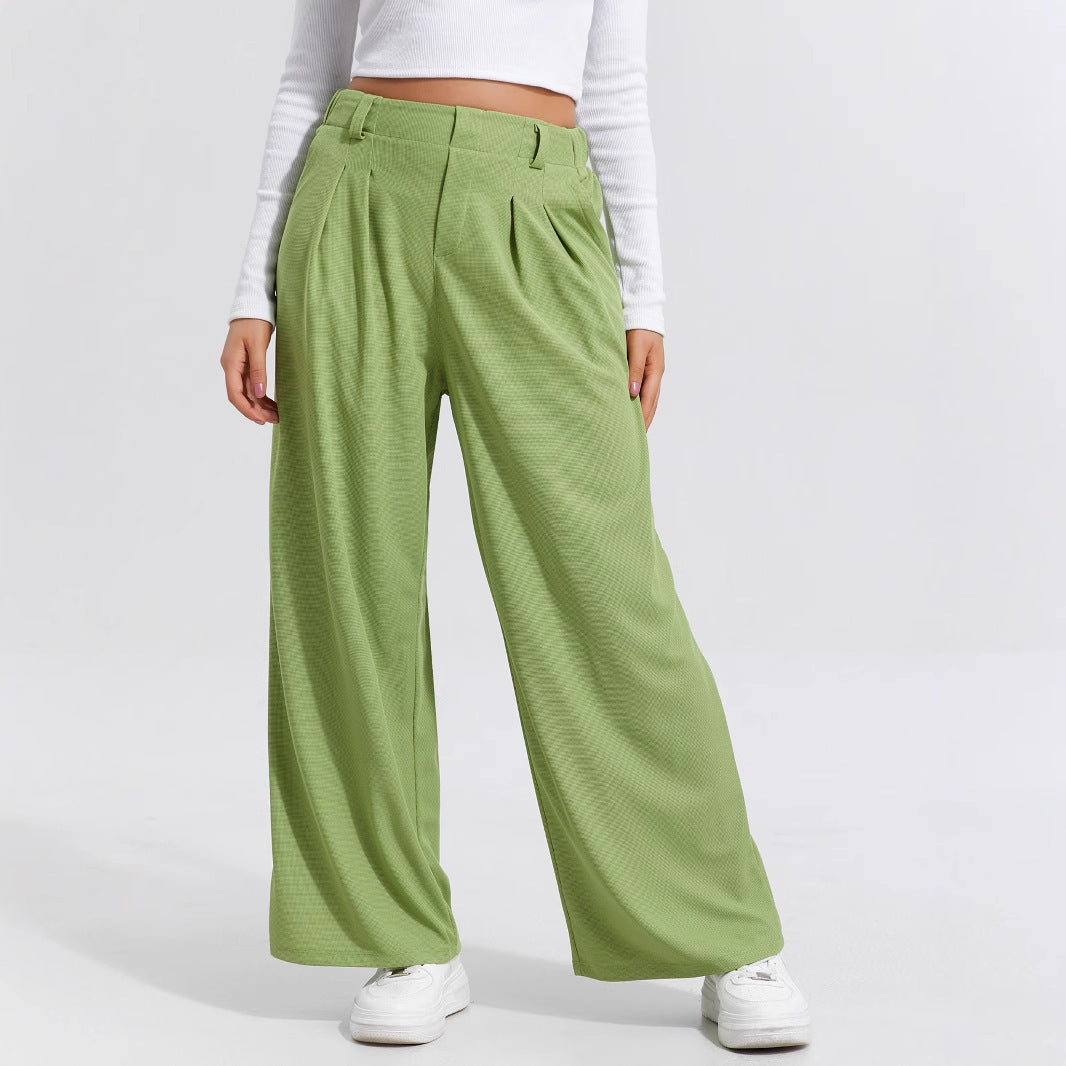 Pantaloni Larghi -  Eleganti Casual A Gamba Larga Da Donna