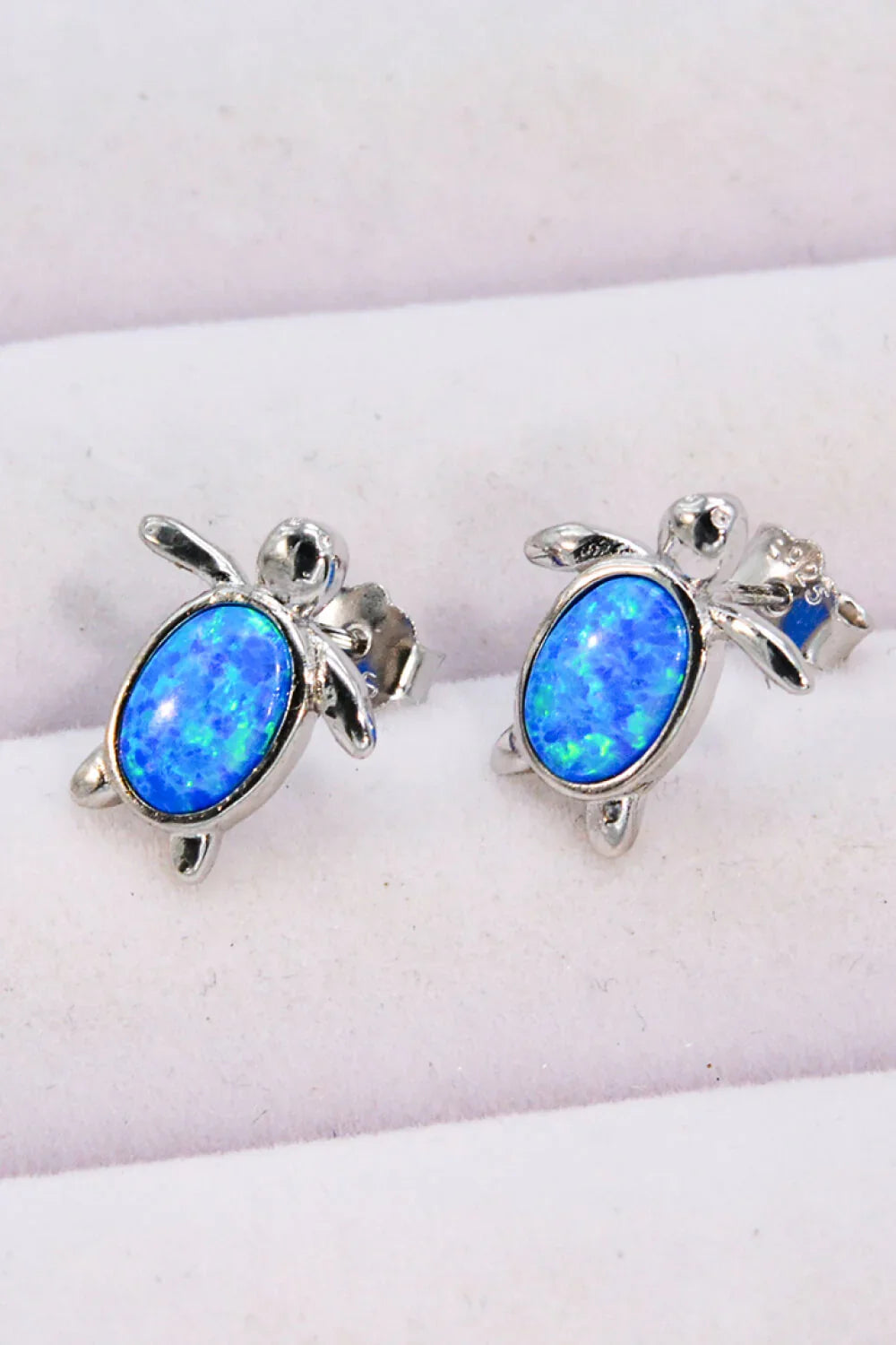 Opal Turtle Stud Earrings - VAleG