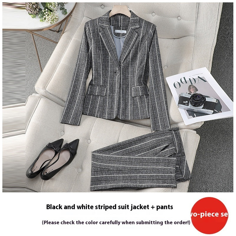 Completo da donna primaverile e autunnale, elegante, retrò, casual,di alta qualità