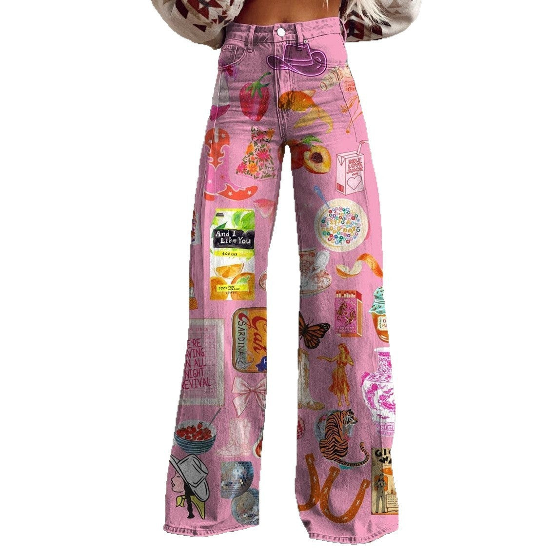 Pantaloni in DENIM - decorati -