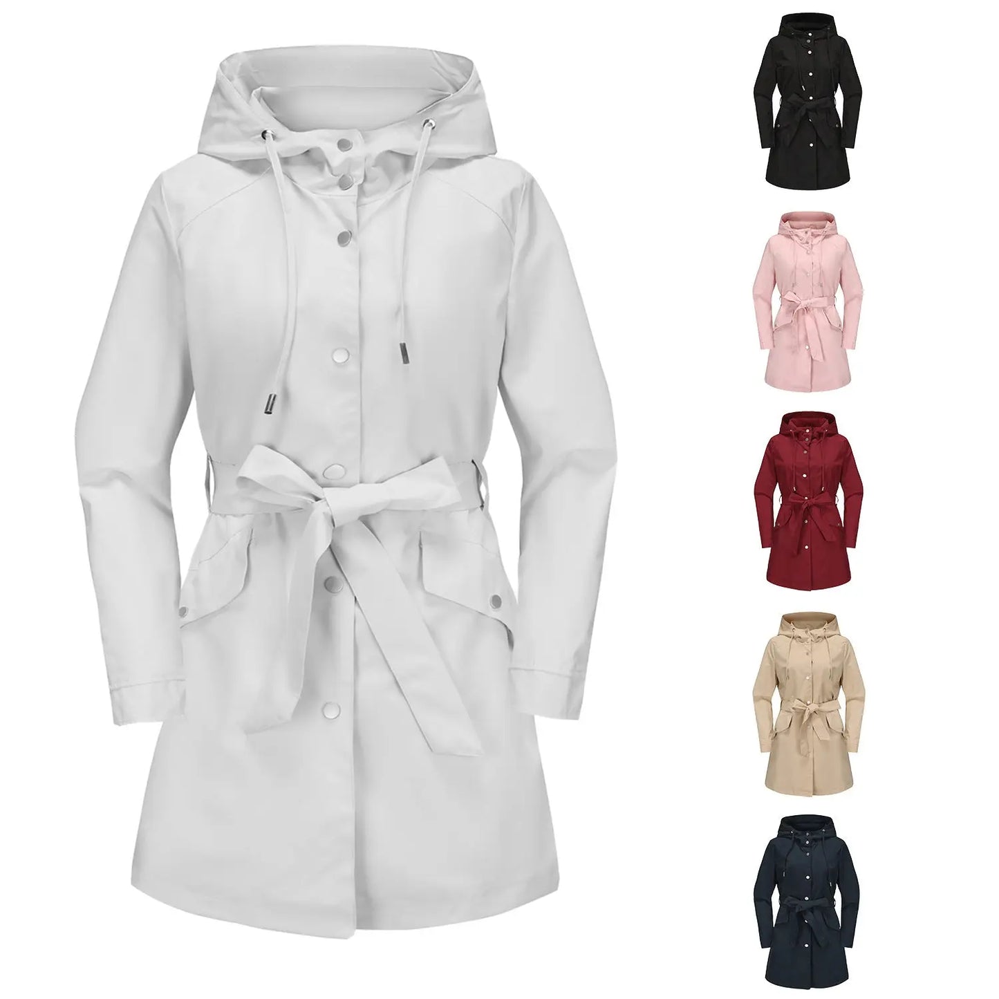 Primavera e autunno nuovo cappotto impermeabile con cappuccio VAleG