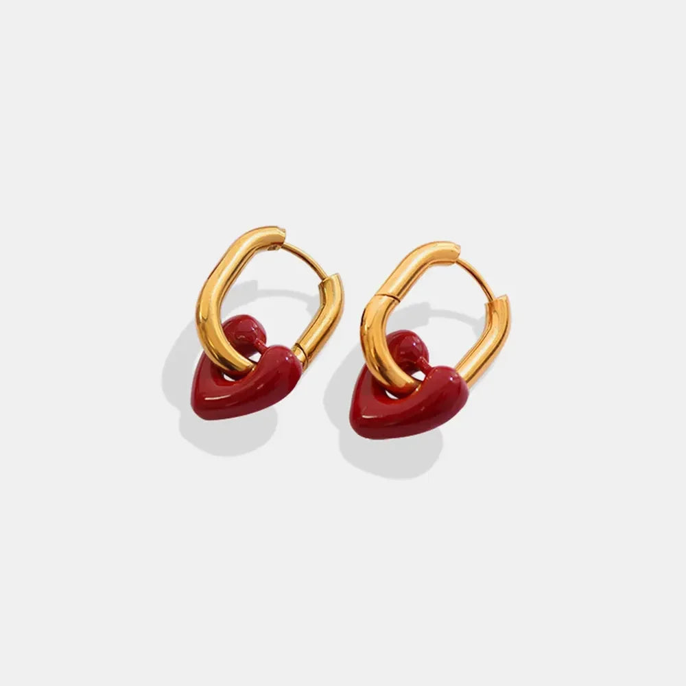 Heart Titanium Steel Earrings - VAleG