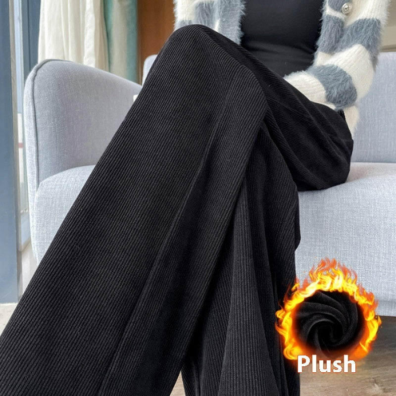 Pantaloni della tuta casual dritti con mop cadente