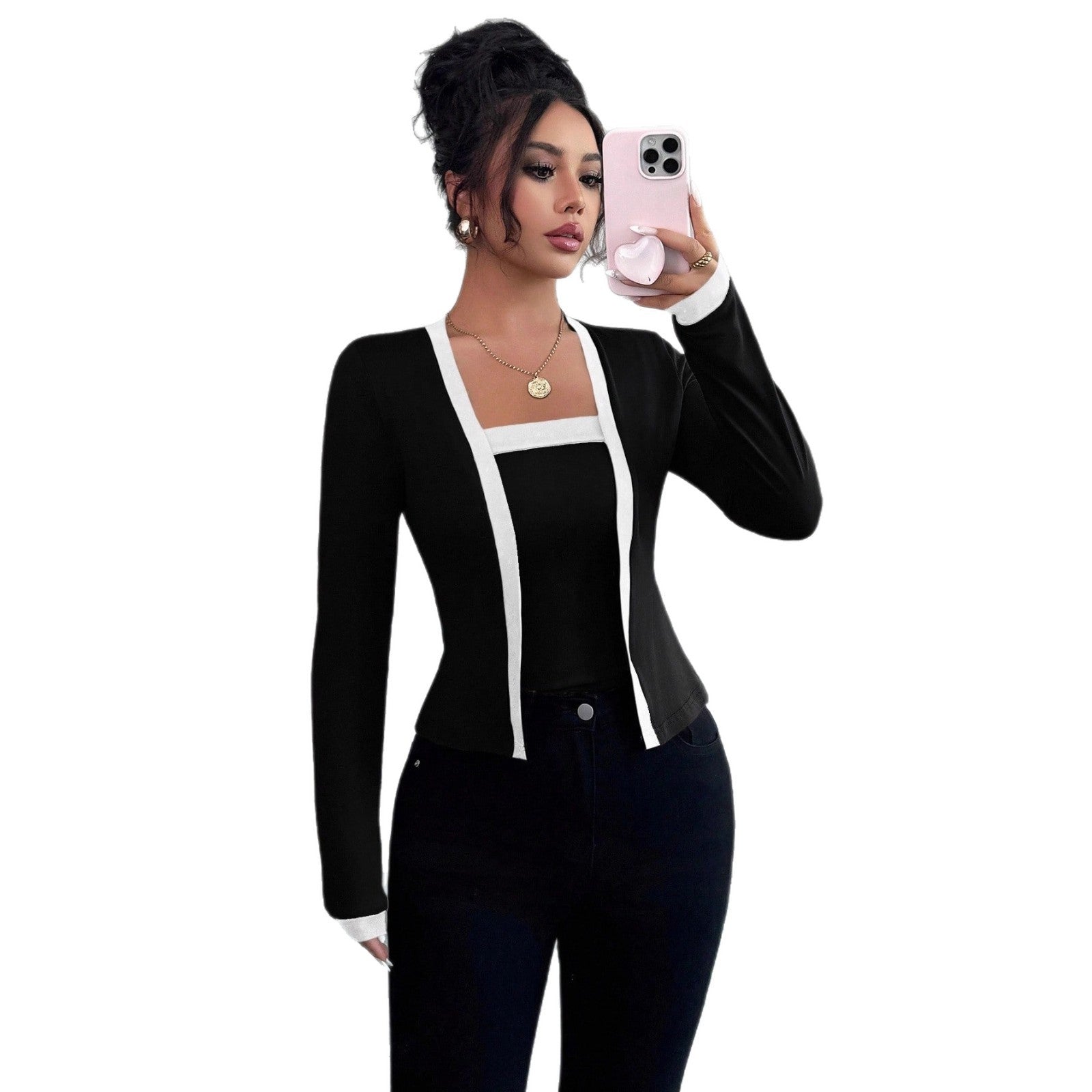 Cardigan, giacca e gilet, set due pezzi