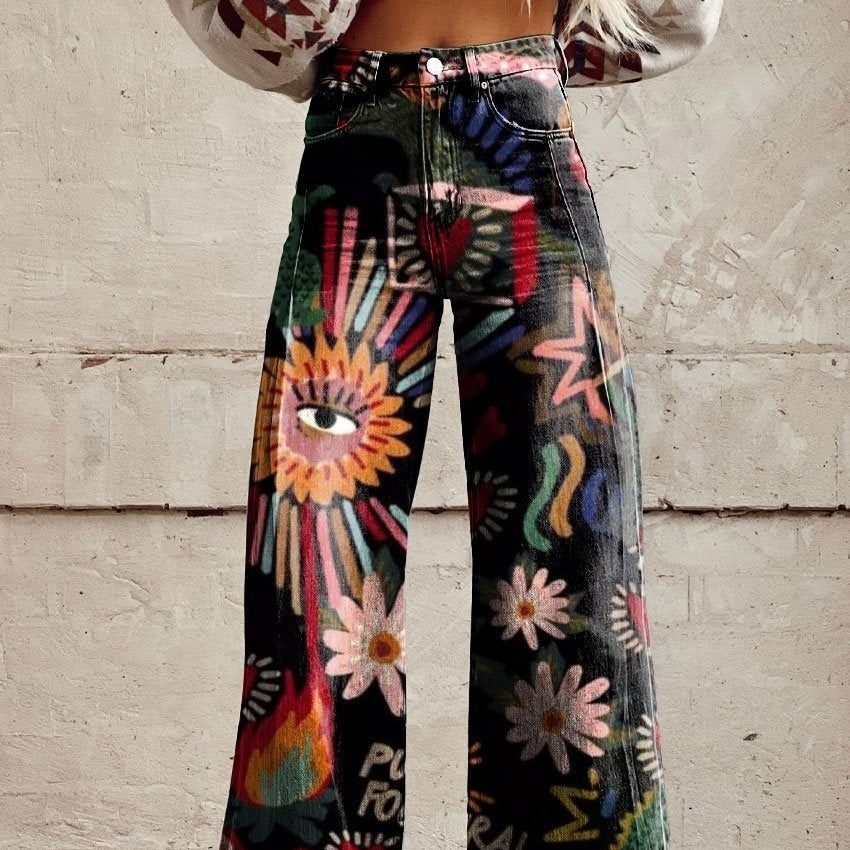 Pantaloni in DENIM - decorati -
