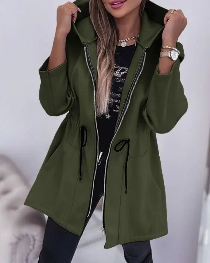 Moda Casual Cappotto con cappuccio Abbigliamento femminile VAleG