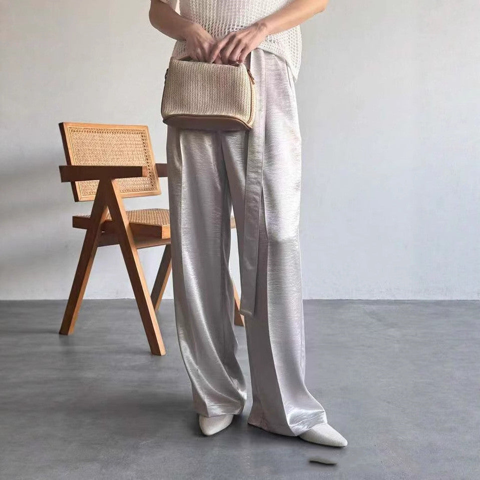 Pantaloni da donna di alta qualità gamba larga