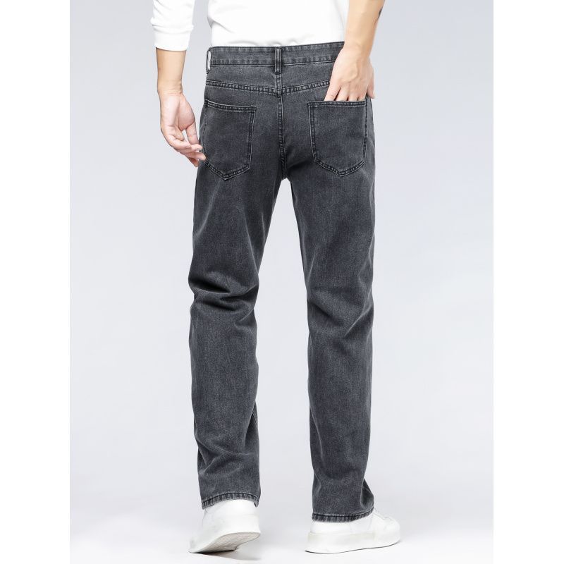 Men's Simple Casual Extra Long Jeans VAleG