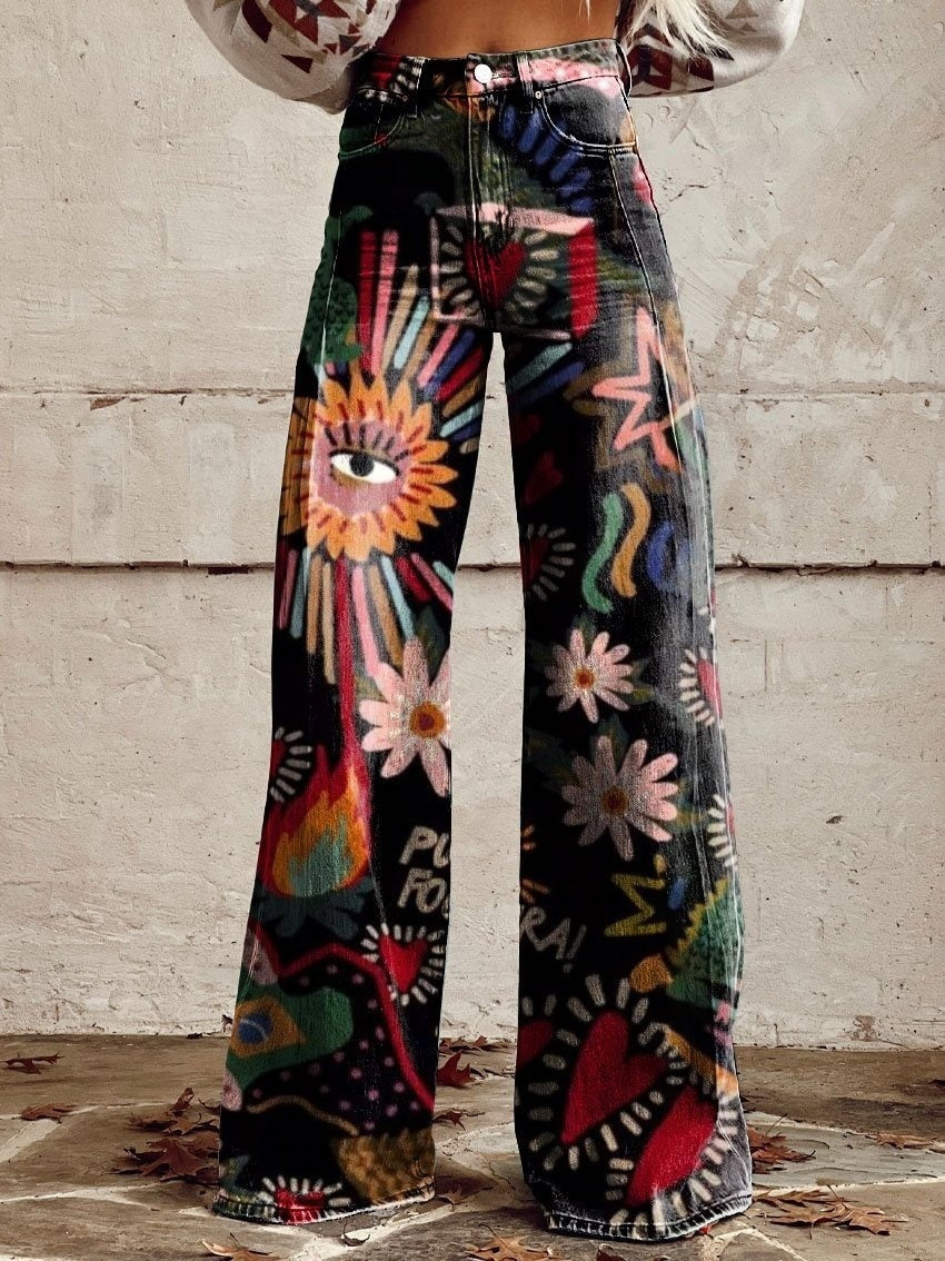 Pantaloni in DENIM - decorati -