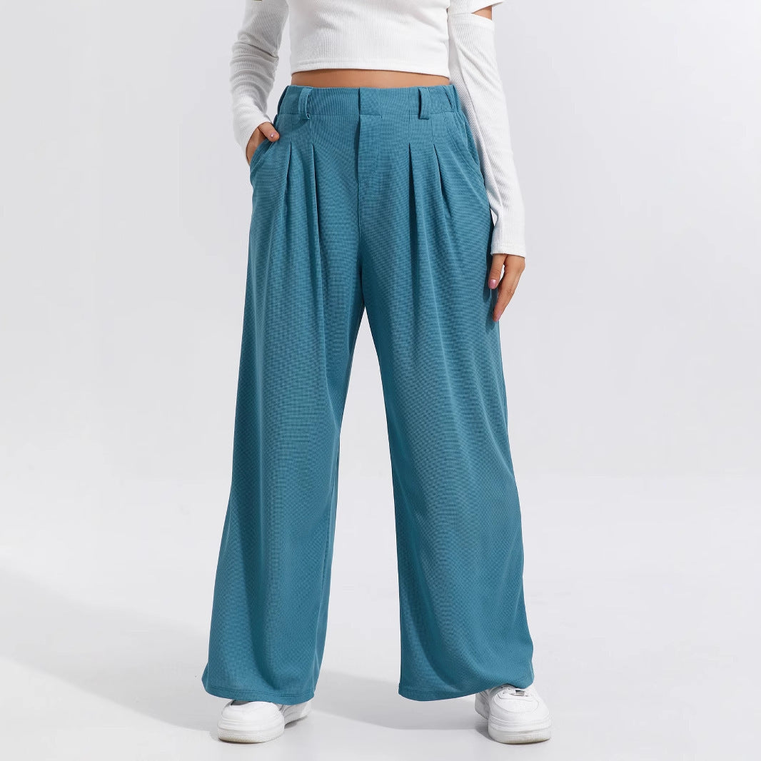 Pantaloni Larghi -  Eleganti Casual A Gamba Larga Da Donna