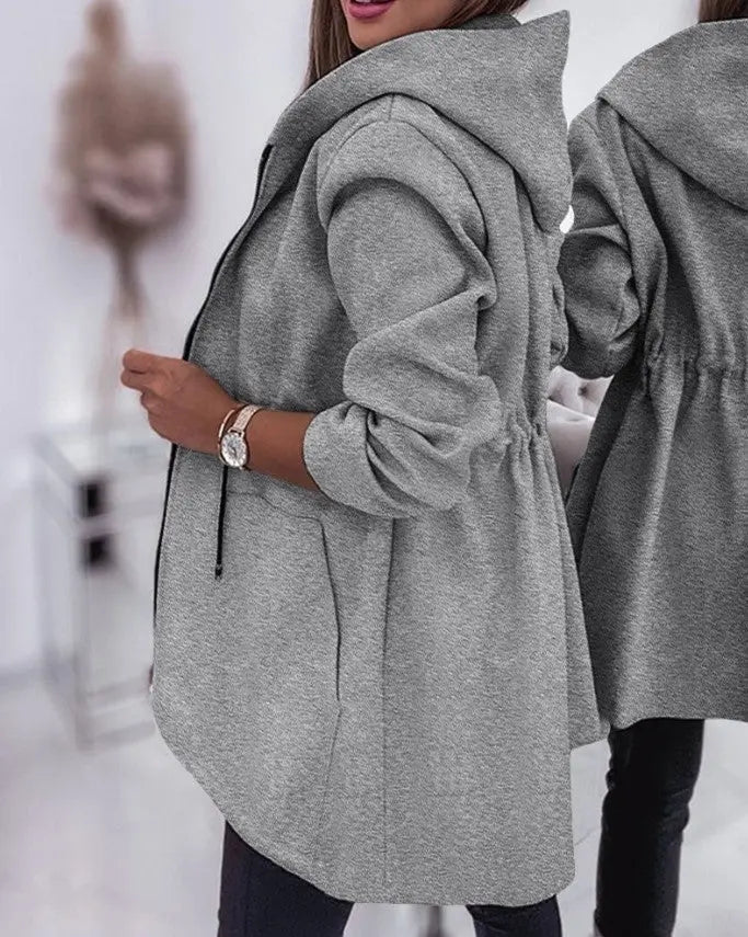 Moda Casual Cappotto con cappuccio Abbigliamento femminile VAleG