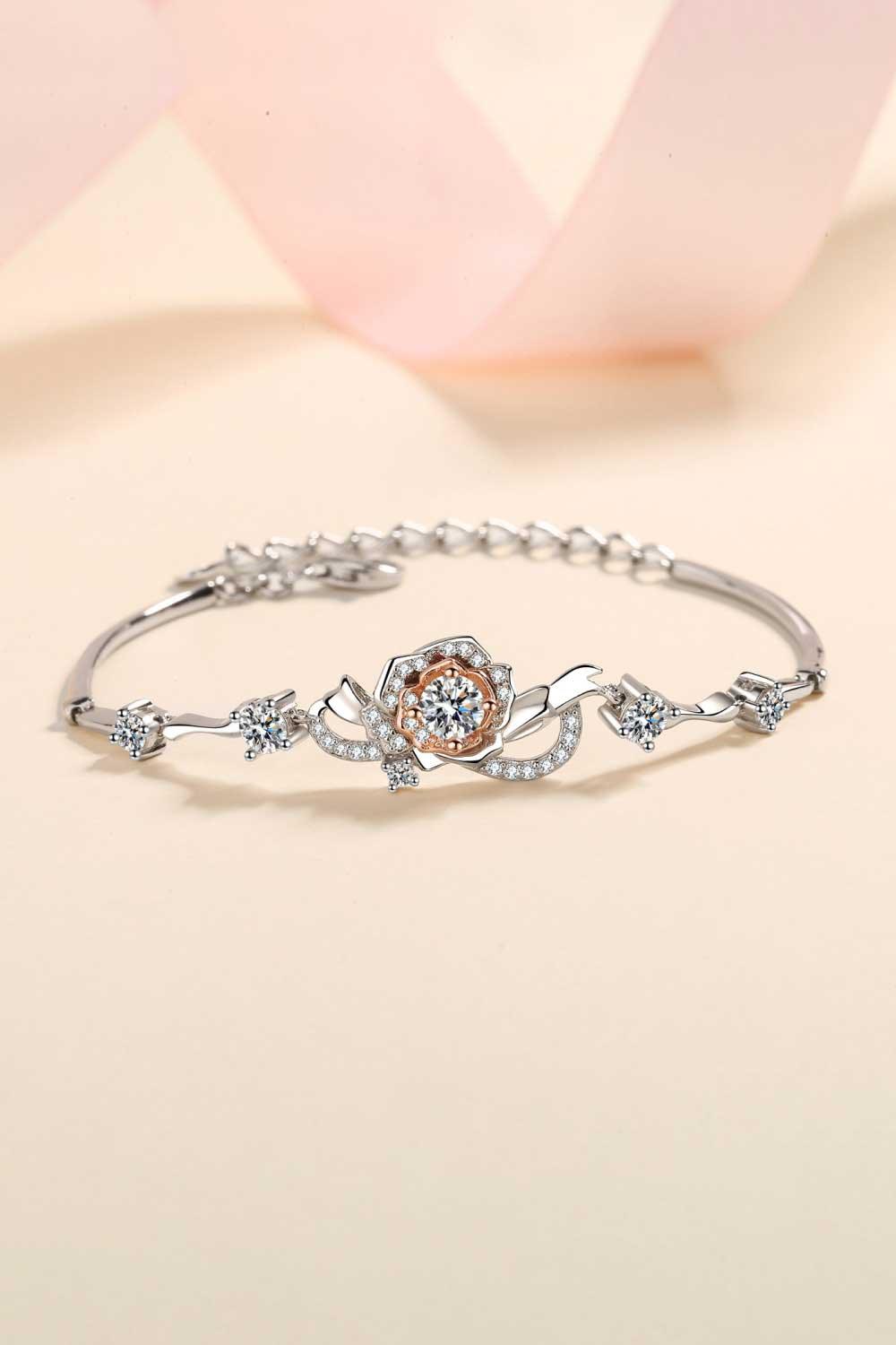 925 Sterling Silver Moissanite Bracelet - VAleG