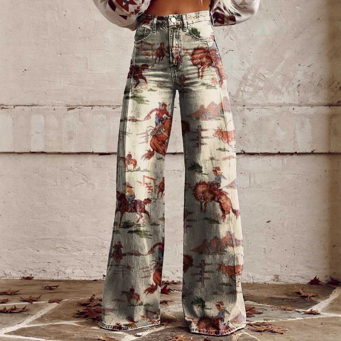 Pantaloni in DENIM - decorati -