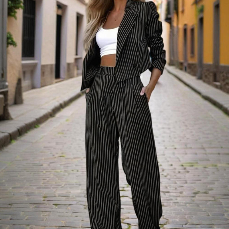 Completo da Donna Giacca e Pantaloni a Maniche Lunghe
