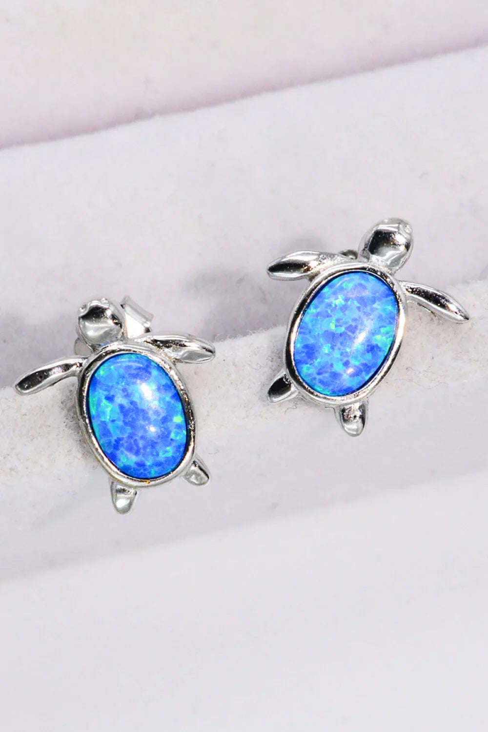 Opal Turtle Stud Earrings - VAleG
