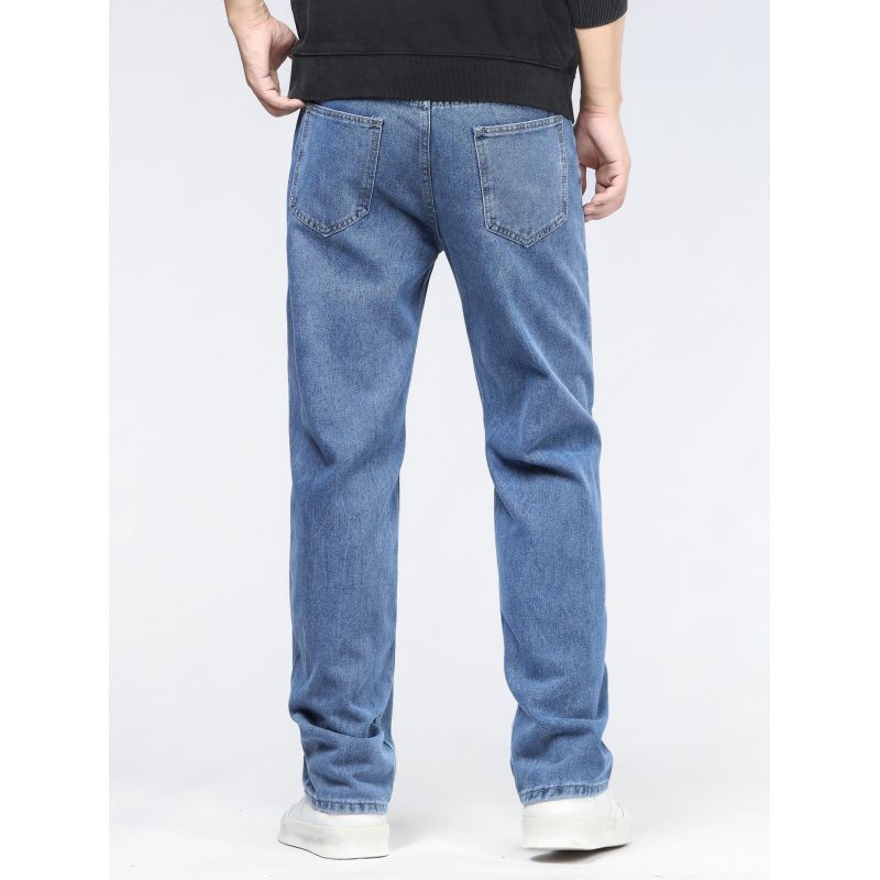 Men's Simple Casual Extra Long Jeans VAleG