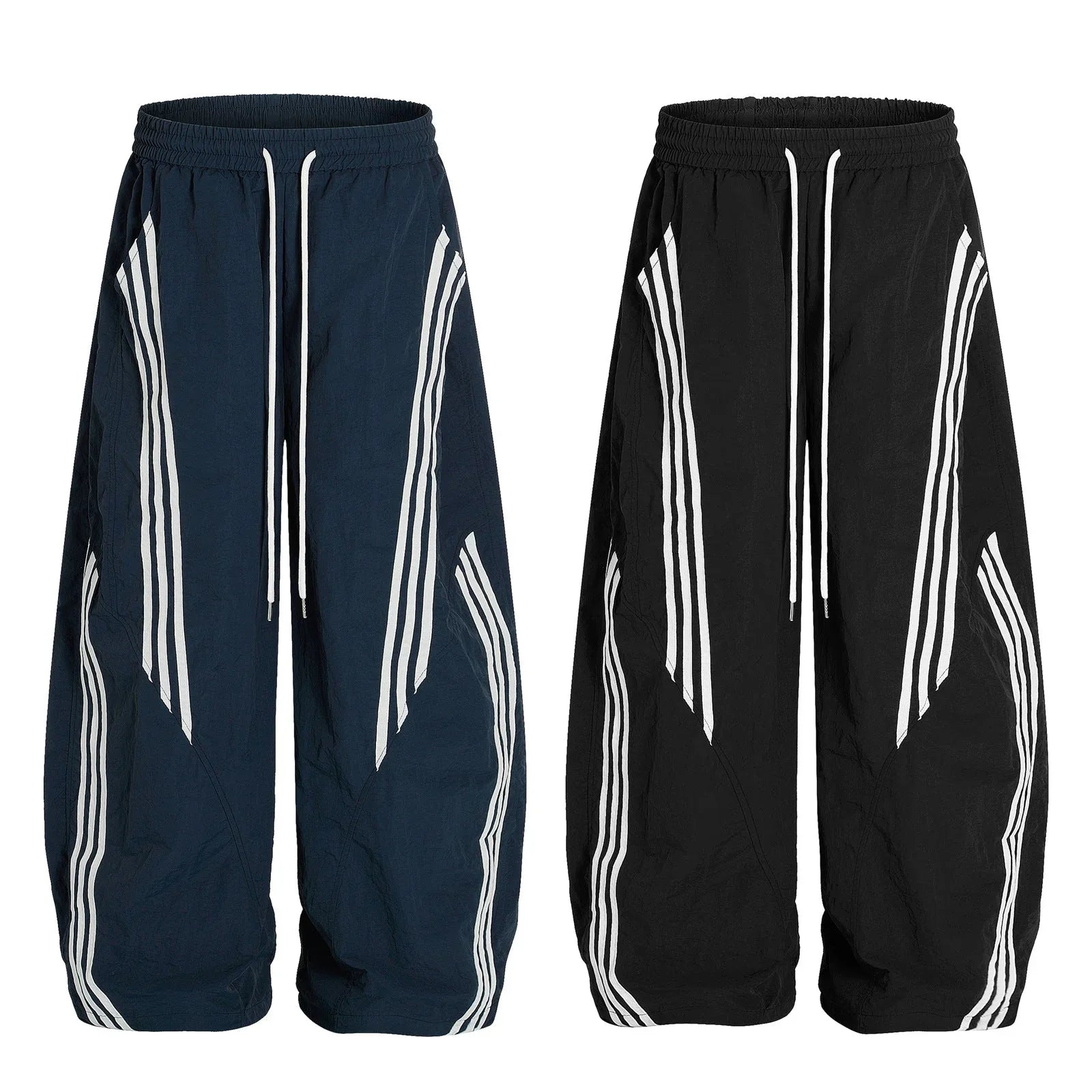 Contrast Color Casual Trousers Men's And Women's Same Loose Sports - VAleG