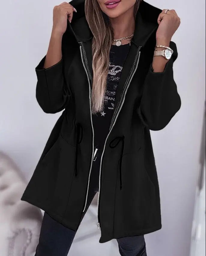 Moda Casual Cappotto con cappuccio Abbigliamento femminile VAleG