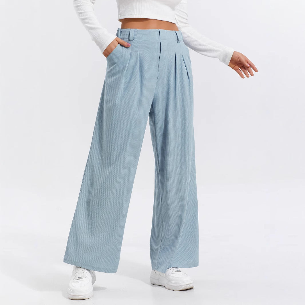 Pantaloni Larghi -  Eleganti Casual A Gamba Larga Da Donna