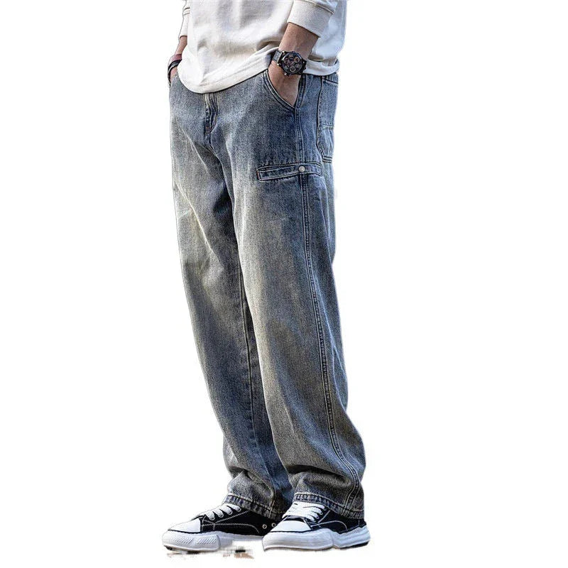 Men's Retro Simple Casual Wide-leg Pants - VAleG