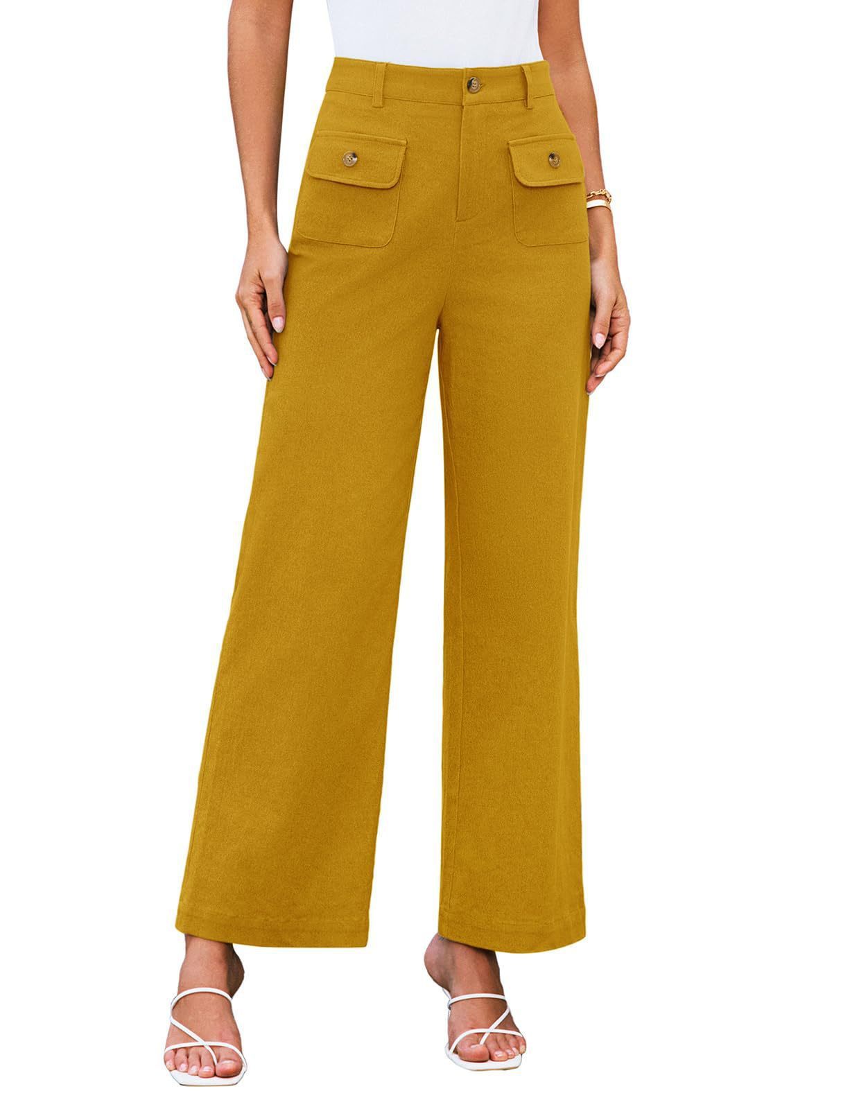 Pantaloni larghi a vita alta  casual elasticizzati