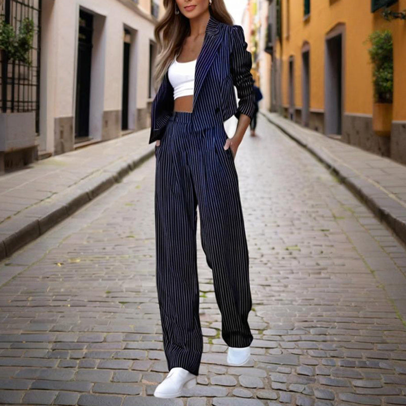 Completo da Donna Giacca e Pantaloni a Maniche Lunghe