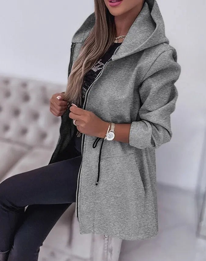 Moda Casual Cappotto con cappuccio Abbigliamento femminile VAleG