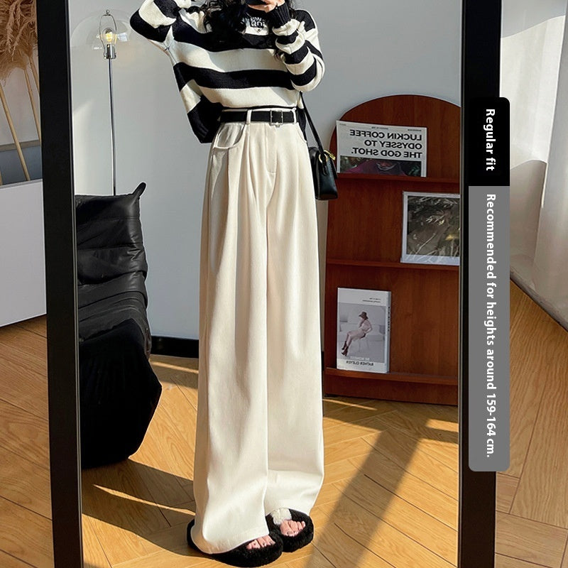 Pantaloni a gamba larga a vita alta  casual
