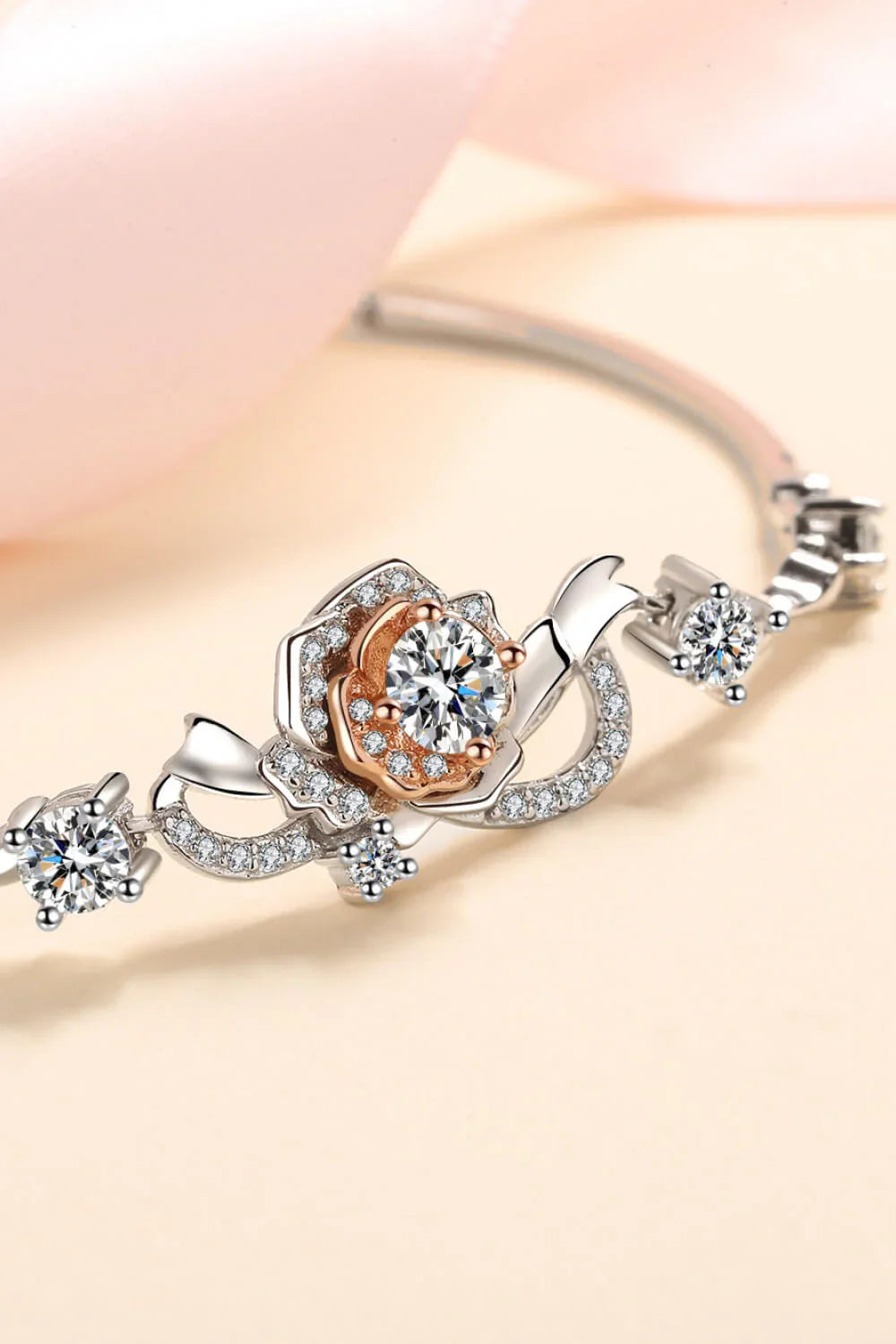 925 Sterling Silver Moissanite Bracelet - VAleG