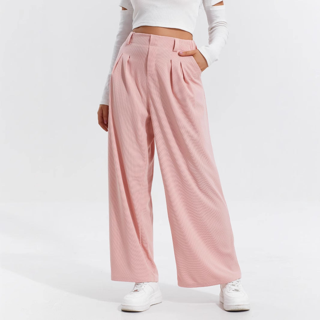 Pantaloni Larghi -  Eleganti Casual A Gamba Larga Da Donna