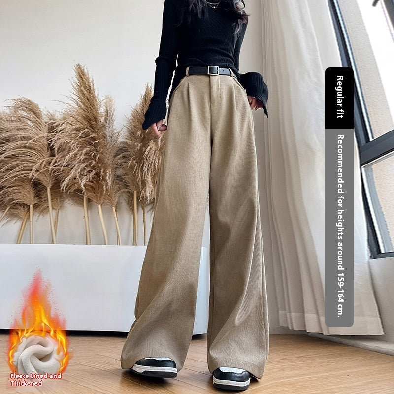 Pantaloni a gamba larga a vita alta  casual