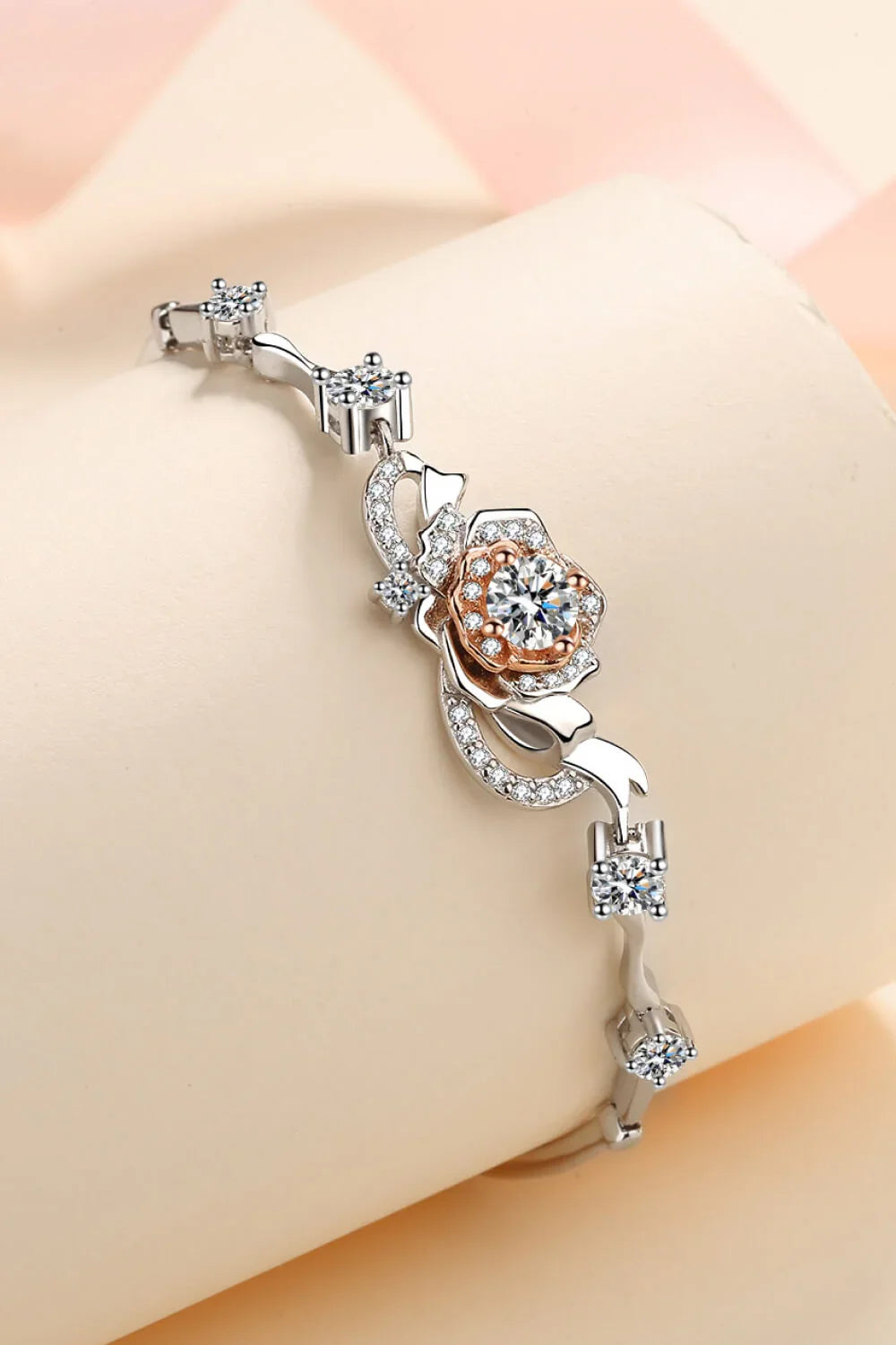925 Sterling Silver Moissanite Bracelet - VAleG