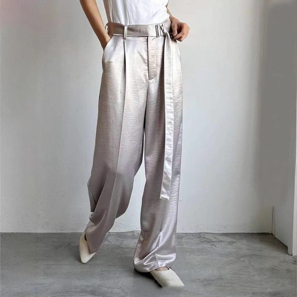 Pantaloni da donna di alta qualità gamba larga