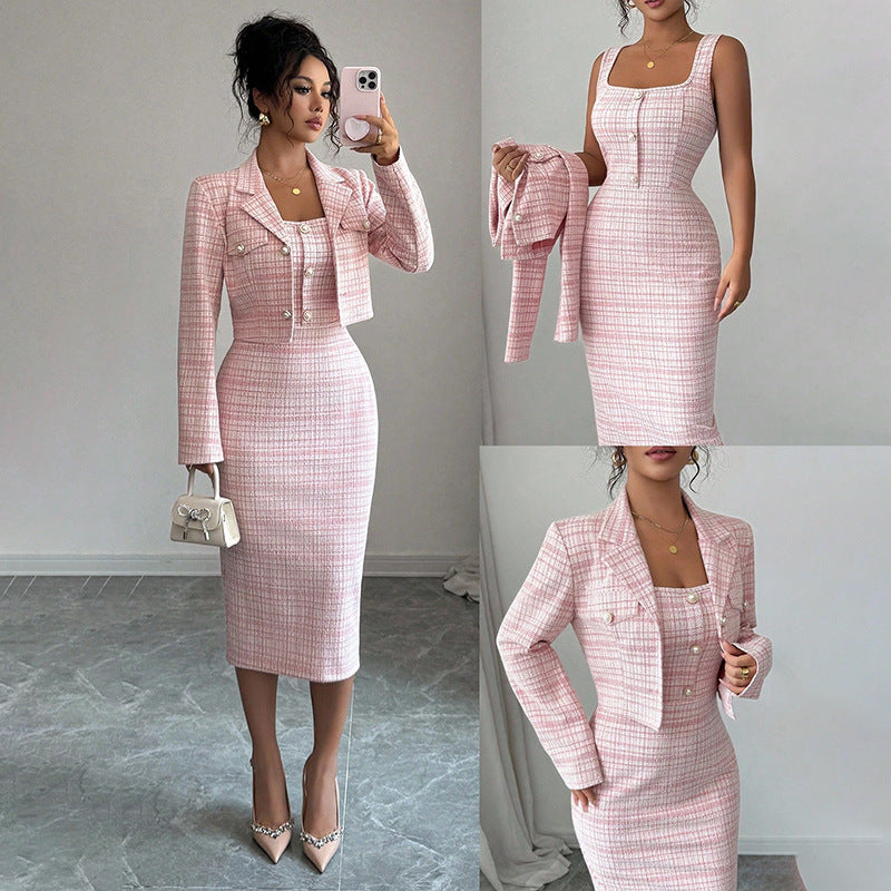 Completo da donna - Manica lunga Giacca corta scozzese