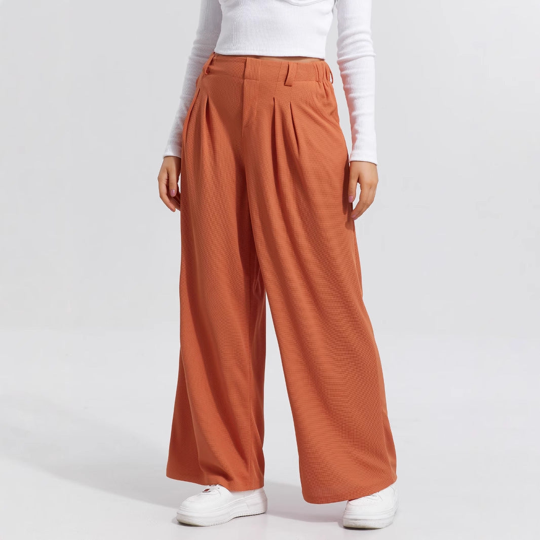 Pantaloni Larghi -  Eleganti Casual A Gamba Larga Da Donna