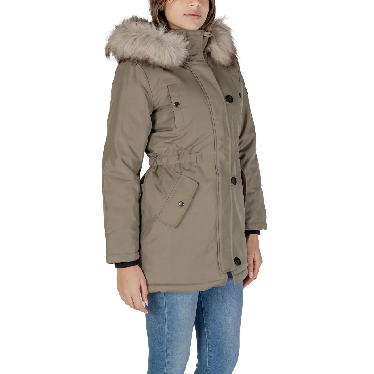 Only - Only Giubbotto Donna  -cappuccio  e tasche anteriori-