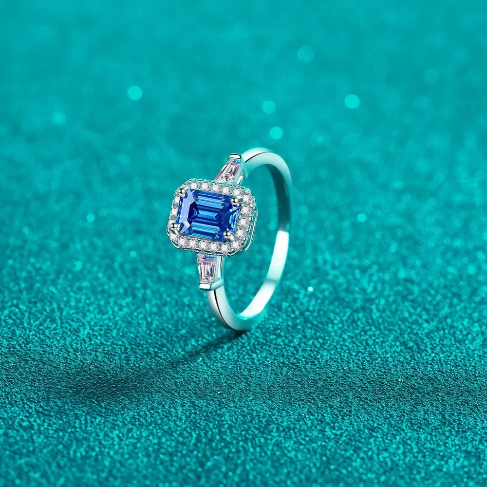 1 Carat Moissanite 925 Sterling Silver Ring - VAleG